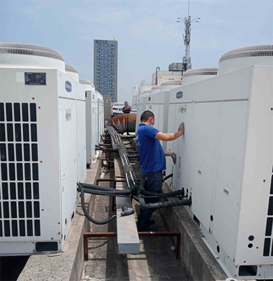 运河中央空调制热和不制冷系统维修方法